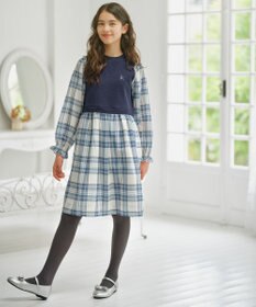 組曲 KIDS 【150-160㎝】ダブルフェイスドッキング ワンピース