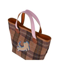 tsumori chisato CARRY ウールチェック ハンドバッグ