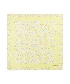 MOONBAT 【シルク100%】フルラ (FURLA) 小花柄 シルクプリントスカーフ 58cm×58cm