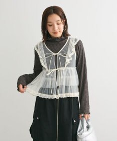 Green Parks ・ＥＬＥＮＣＡＲＥ　ＤＵＥ　チュールラッフルベスト