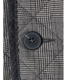 Green Parks キルティングノーカラーブルゾン