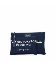 A.D.M.J. 【魔法の様に軽い】マジックライトコード刺しゅうフラットポーチ2セット(S・M)