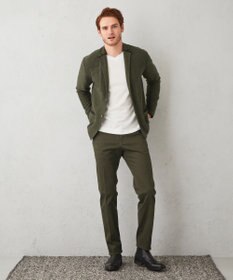 JOSEPH ABBOUD 【ウエストも伸びる】オーガニックストレッチピケ パンツ