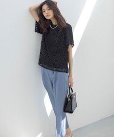 組曲 フラワーレース ブラウス