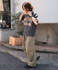 WEGO 【ユニセックス着用ITEM/MLサイズ展開】ドッキングカレッジスウェT（SS）