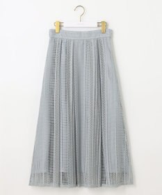 ANY SIS 【洗える】ストライプメッシュレース スカート