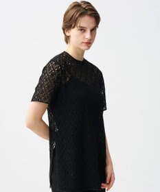 uncrave ジオメトリックレース ブラウス