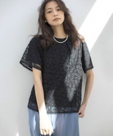 組曲 フラワーレース ブラウス