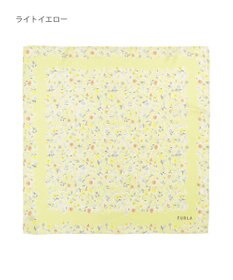 MOONBAT 【シルク100%】フルラ (FURLA) 小花柄 シルクプリントスカーフ 58cm×58cm