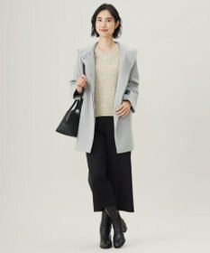 J.PRESS LADIES L ショートビーバー フーデット コート