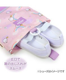 Mother garden 【2/15(日)迄 販売延長! 】マザーガーデン MOLANG モラン シューズバッグ 虹柄 上履き入れ