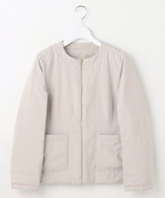 自由区 【カタログ掲載】ライトダウンリバーシブルノーカラー ジャケット