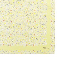 MOONBAT 【シルク100%】フルラ (FURLA) 小花柄 シルクプリントスカーフ 58cm×58cm