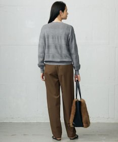 自由区 【SHIHOさん着用】デニムライクツイルカーブテーパード パンツ