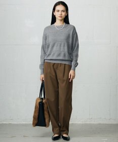 自由区 【SHIHOさん着用】デニムライクツイルカーブテーパード パンツ