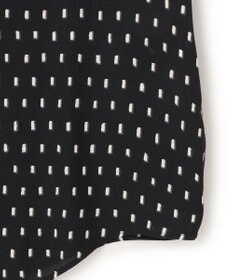 ICB L 【新色追加・WEB限定】BackSatinAmunzen キーネックブラウス