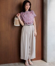 組曲 【先行予約】フラワーガーデンプリント ブラウス