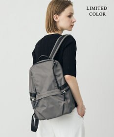 ICB 【A4サイズ収納可・撥水】８ポケットナイロンリュック チャコールグレー系