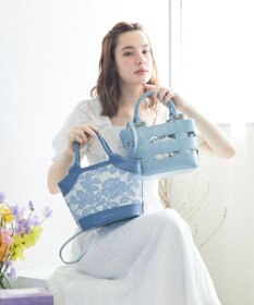 style code 【MERCURYDUO/マーキュリーデュオ】軽量メッシュ　花柄巾着付ミニトートバッグ