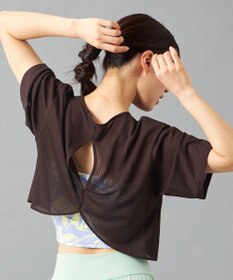 Chacott Chacott BALANCE シアーリブバックシャンTシャツ