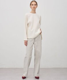 uncrave 【upper hights×uncrave】THE NIECE ストレートデニムパンツ ホワイトスモーク