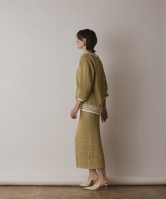 GRACE CONTINENTAL メッシュタイトニットスカート