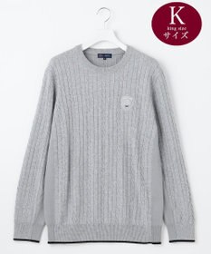 23区GOLF 【MEN/キングサイズ】ストレッチ カラーニット