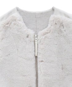 CRAFT STANDARD BOUTIQUE エコファー×ムートンチュニックベスト