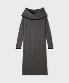 GRACE CONTINENTAL バイカラーオフショルニットワンピース