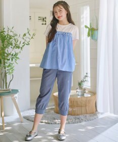 組曲 KIDS 【150-170㎝】 クロップドカフスパンツ