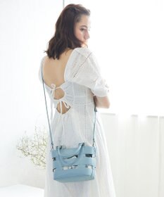 style code 【MERCURYDUO/マーキュリーデュオ】軽量メッシュ　花柄巾着付ミニトートバッグ