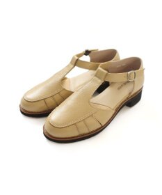 Pointer 本革 通気性Tストラップパンプス