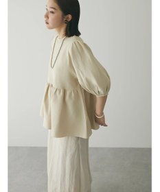 Green Parks armonia. ウエストギャザー袖ボリュームニット