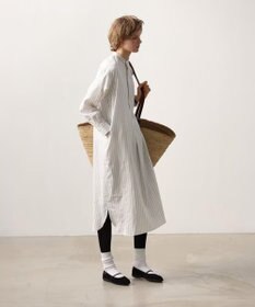 LENO STRIPE SHIRTS DRESS / ストライプシャツドレス