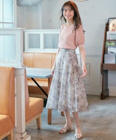 ANY SIS L 【洗える】シアースリーブコンビ ニット