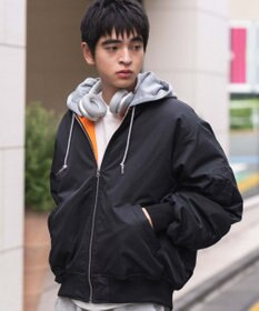 WEGO 【ユニセックス着用ITEM】2WAYフードパファーMA－1