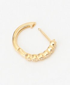 TOCCA 【WEB限定】FRILL DIAMOND PIERCED EARRINGS K10 ダイヤモンド ピアス