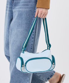 LeSportsac 3 POCKET SHOULDER/スペクテイタークリアスカイ/ティール