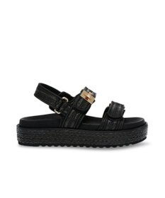 STEVE MADDEN BIGMONA ダブルベルトラフィアサンダル