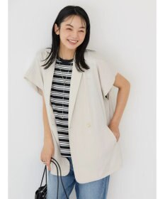 AMERICAN HOLIC 接触冷感Ｗボタンジレ