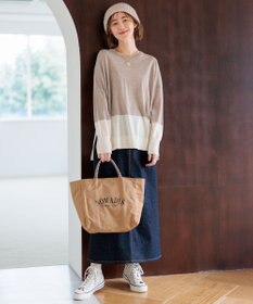 23区 L 【WEB限定カラーあり/洗える】ウーステッドウール ワイドシルエット ニット