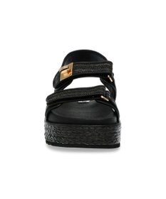 STEVE MADDEN BIGMONA ダブルベルトラフィアサンダル