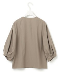 ICB 【洗える】 コットンナイロンタイプライター デザインブラウス