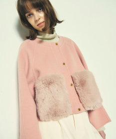 GRACE CONTINENTAL ファーポケットリバージャケット