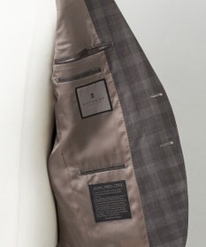 GOTAIRIKU 【CANONICO/カノニコ】 リベンジ 150's 通年スーツ（ブラウン×チェック）