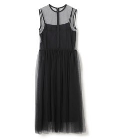 BEIGE， 【洗える・GISELe 4月号掲載】KALMIA / ノースリーブチュールドレス