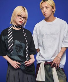 WEGO 【ユニセックス着用ITEM】ラインストーングラフィックT（SS）