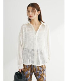 Green Parks カットレースシャツチュニック