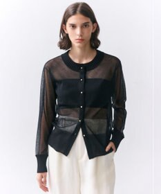 BEIGE， PYRRHOT / シアーコンビ リブカーディガン