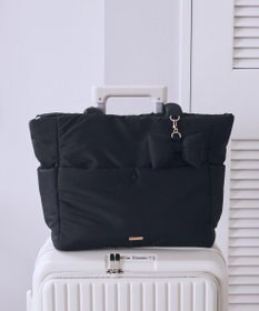 Maison de FLEUR 撥水加工パファーキャリーオントートバッグ